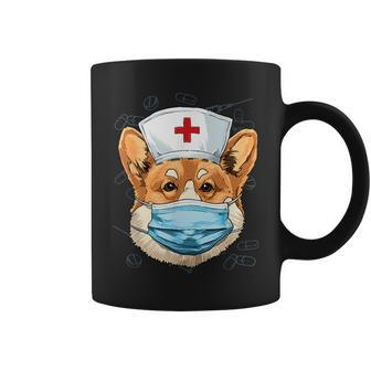 Corgi Dog Nurse Rn Nursing School Graduation Coffee Mug | Mazezy