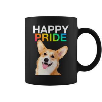Corgi Dog Puppy Pup Gay Pride Lgbtq Rainbow Queer Lesbian Coffee Mug | Mazezy