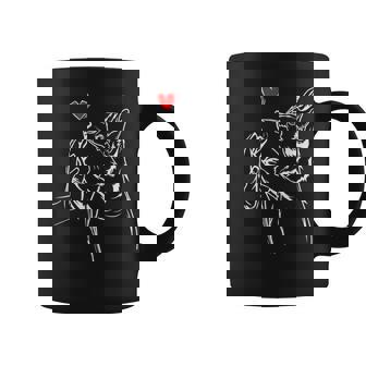Corgi Love Cute Corgi Dog Girl Coffee Mug | Mazezy