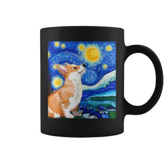 Corgi Starry Night Art Dog Art Corgi Owner Corgi Coffee Mug - Seseable