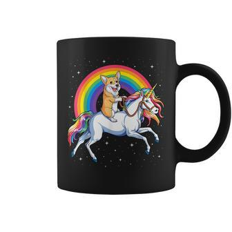Corgi Unicorn T Girls Space Galaxy Rainbow Corgicorn Coffee Mug | Mazezy