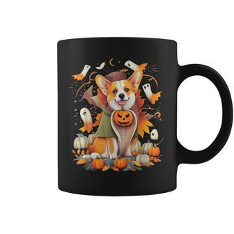 Corgi Witch Cute Halloween Costume For Dog Lover Coffee Mug - Monsterry AU