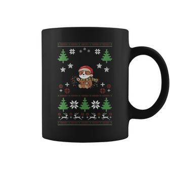 Corgi With Fairy Lights Christmas Dog Owner Corgi Christmas Coffee Mug | Mazezy