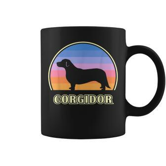 Corgidor Vintage Sunset Dog Coffee Mug | Mazezy