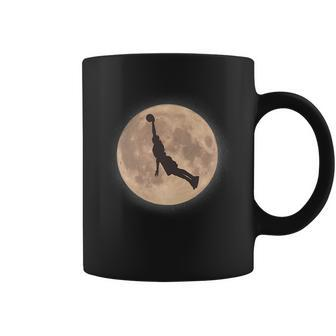 Cosmic Dunk Basketball Dunk Full Moon Men & Women Basketball Funny Gifts Coffee Mug | Mazezy
