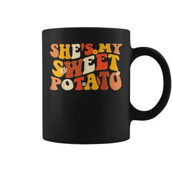 Couples Thanksgiving She's My Sweet Potato I Yam Groovy Coffee Mug - Thegiftio UK
