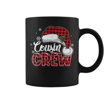 Cousin Crew Buffalo Plaid Christmas Family Xmas Pajama Santa Coffee Mug - Seseable