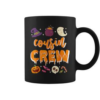 Cousin Crew Cute Ghost Pumpkin Halloween Costume Coffee Mug | Mazezy