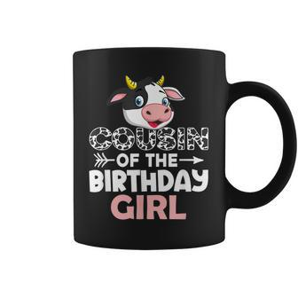 Cousin Of The Birthday Girl Cows Farm Cow Cousin Coffee Mug | Mazezy DE