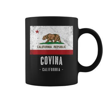 Covina California Cali City Souvenir Ca Flag Top Coffee Mug | Mazezy
