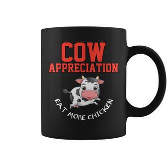 Cow Appreciation Eat More Chicken Funny Gift Cows Lovers Coffee Mug - Thegiftio UK