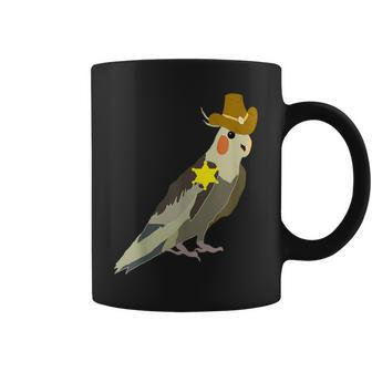 Cowboy Cockatiel Wild West Sheriff Rancer Parrot Bird Coffee Mug | Mazezy