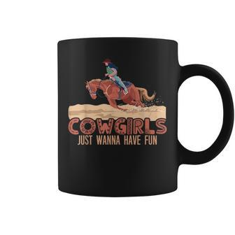 Cowgirls Just Wanna Have Fun Horse Riding Lover Cowgirls Horse Riding Funny Gifts Coffee Mug | Mazezy