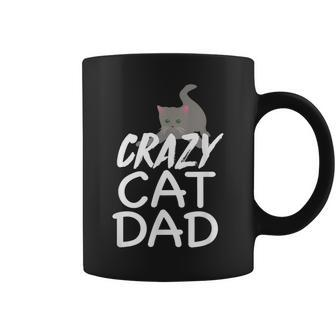 Crazy Cat Dad | Funny Fathers Day | Kitten Dads Coffee Mug | Mazezy