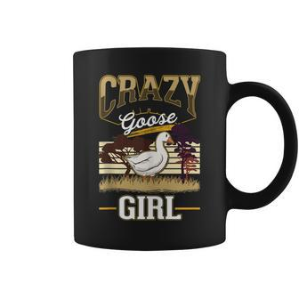 Crazy Goose Girl Goose Farmer Coffee Mug | Mazezy