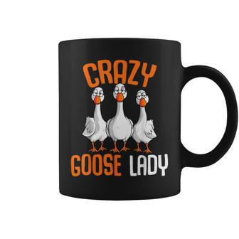 Crazy Goose Lady Women Coffee Mug | Mazezy