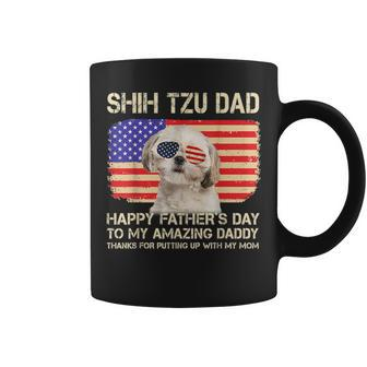 Cream Shih Tzu Dad Happy Fathers Day To My Amazing Daddy Dog Coffee Mug | Mazezy