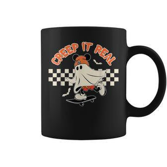 Creep It Real Spooky Ghost Mouse Halloween Coffee Mug - Monsterry
