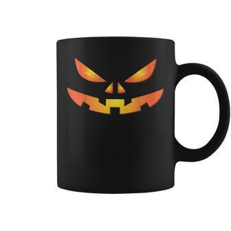 Creepy Jack O Lantern Face Pumpkin Halloween Costume Coffee Mug - Thegiftio UK