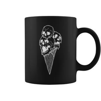 Creepy Skulls Icecream Horror Halloween Halloween Coffee Mug | Mazezy CA