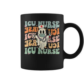 Critical Care Nurse Icu Neonatal Ghost Halloween Nursing Coffee Mug - Monsterry UK