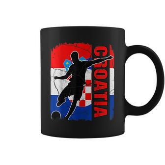 Croatia Soccer Team Croatian Flag Jersey Football Fans Coffee Mug | Mazezy