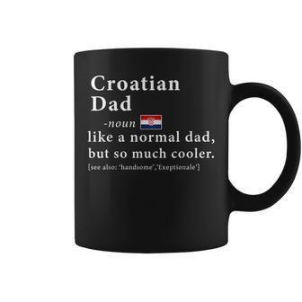 Croatian Dad Definition Fathers Day Gift Flag Coffee Mug | Mazezy DE