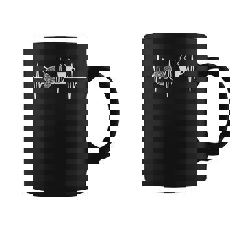 Crochet Coffee Lover Heartbeat Crocheting Crocheter Coffee Mug - Thegiftio