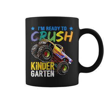 Crush Kindergarten Monster Truck Back To School Boys Gift Coffee Mug - Monsterry CA