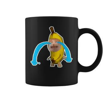 Crying Banana Cat Meme Coffee Mug - Monsterry CA