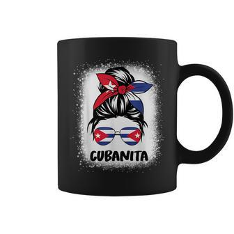 Cubanita Cuba Women Hispanic Heritage Cuban Flag Girls Coffee Mug | Mazezy