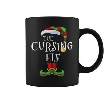 Cursing Elf Family Matching Christmas Group Rude Coffee Mug - Monsterry CA