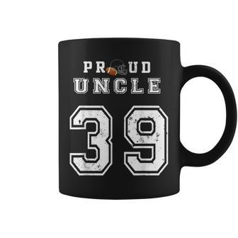 Custom Proud Football Uncle Number 39 Personalized For Men Coffee Mug | Mazezy