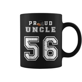 Custom Proud Football Uncle Number 56 Personalized For Men Coffee Mug | Mazezy