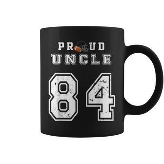 Custom Proud Football Uncle Number 84 Personalized For Men Coffee Mug | Mazezy