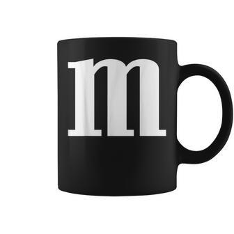 Cute Alphabet M Letter M Groups Halloween Coffee Mug - Monsterry
