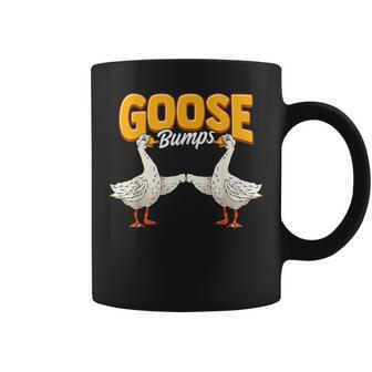 Cute & Funny Goose Bumps Goosebumps Animal Pun Coffee Mug | Mazezy