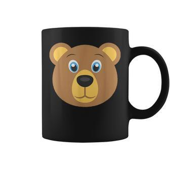 Cute Bear Face Costume Funny Halloween Gifts For Bear Lovers Funny Gifts Coffee Mug | Mazezy