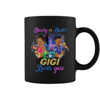 Cute Beauty Or Beat Gigi Loves You -Gender Reveal Party Coffee Mug | Mazezy
