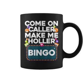 Cute Bingo Design For Men Women Casino Game Bingo Lovers Coffee Mug - Seseable