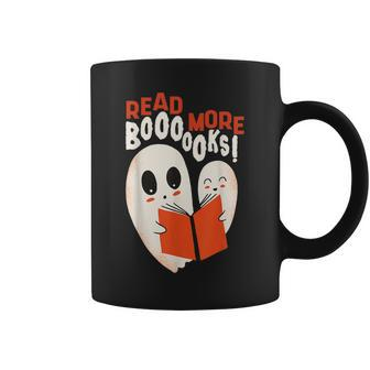 Cute Boo Read More Book Librarian English Teacher Halloween Coffee Mug - Thegiftio UK