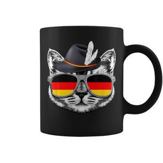Cute Cat German Flag Oktoberfest Pride Germany Festival Coffee Mug | Mazezy