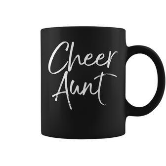 Cute Cheerleading For Aunt Cheerleaders Fun Cheer Aunt Coffee Mug | Mazezy