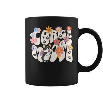 Cute Corgi Dog Tricolor Mom Design Women Coffee Mug | Mazezy