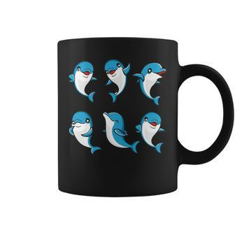 Cute Dolphin Animal Ocean Biologists Dolphin Lover Coffee Mug - Monsterry DE