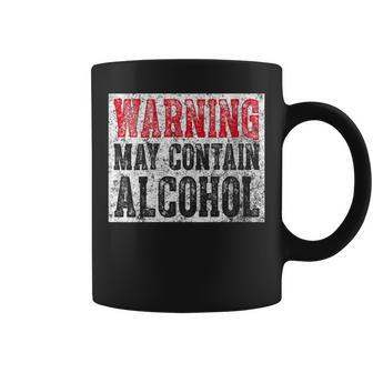 Cute Drinking Warning May Contain Alcohol Coffee Mug - Seseable