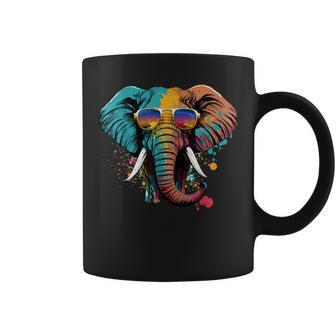 Cute Elephant Lover Animal On Elephant Coffee Mug - Monsterry CA