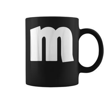 Cute Family Halloween Team Costume Matching M Letter Coffee Mug - Monsterry