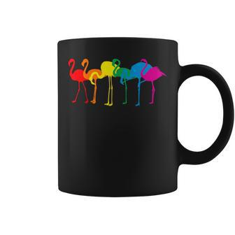 Cute Flamingo Rainbow Flamingo Coffee Mug - Seseable