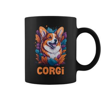 Cute Fluffy Dog Corgi Red - Creative Modern Design Coffee Mug | Mazezy